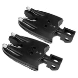 Wide Footpegs For Kawasaki Vulcan S EN650 2015-2023 w/Rubber Inlays Wear Pegs