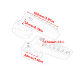 Universal Crash Bar Highway Footrest Foot Pegs Pedals 22-28mm Rotatable Aluminum