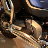 Universal Crash Bar Highway Footrest Foot Pegs Pedals 22-28mm Rotatable Aluminum