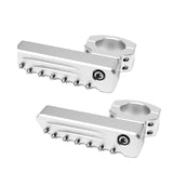 Universal Crash Bar Highway Footrest Foot Pegs Pedals 22-28mm Rotatable Aluminum