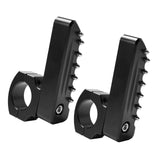 Universal Crash Bar Highway Footrest Foot Pegs Pedals 22-28mm Rotatable Aluminum