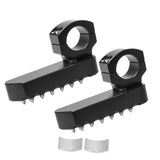 Universal Crash Bar Highway Footrest Foot Pegs Pedals 22-28mm Rotatable Aluminum
