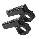 Universal Crash Bar Highway Footrest Foot Pegs Pedals 22-28mm Rotatable Aluminum