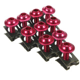 7 Color 6mm Sportbike Fairing Body Bolts Kit Screw Spire Speed Fastener Clip Nuts