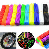 72PCS Spoke Coats Wheel Trim Wraps For Dirt Bike Enduro Motorcycles
