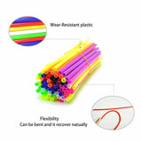 72PCS Spoke Coats Wheel Trim Wraps For Dirt Bike Enduro Motorcycles