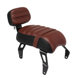 Driver Passenger Solo Seat w/Backrest For Indian Scout Bobber Twenty Sixty Rogue
