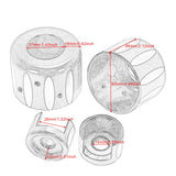 Rear Shock Lower & Shock Top Mount Bolt Cover For Harley Sportster XL883 XL1200 07-15