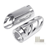 Chrome/Black Upper Fork Slider Covers For Harley Touring Models 1997-2017 Front Shocks