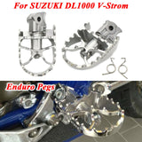 Enduro Footrests For SUZUKI DL1000 V-Strom 2015-2019 Front Footpegs