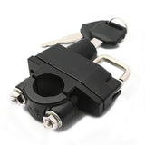 22mm 7/8'' Handlebar Mount Helmet Lock Universal For Motorcycles