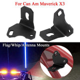 UTV Flag Mounts LED Whip Light Antenna Rear 5mm Brackets For Can Am Maverick X3