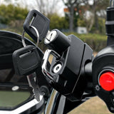 22mm 7/8'' Handlebar Mount Helmet Lock Universal For Motorcycles