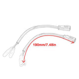 For Ducati Turn Signal 2 Pin Plug Wire Adapters Indicator Bullet Connector Cable