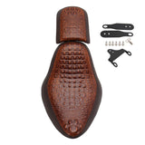 Driver & Passenger Seats For Harley Sportster XL883 XL1200X 48 72 Synthetic Leather