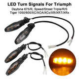 LED Turn Signals Indicator For Triumph Daytona 675 Speed Street Triple Tiger 1050 800