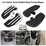 Rider Floorboards W/Rubber Inlays For Indian Scout Bobber Sixty Twenty Rogue