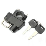 22mm 7/8'' Handlebar Mount Helmet Lock Universal For Motorcycles