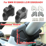 Handlebar Risers For BMW R1200GS LC/ADV: 30mm Up, 25mm Back