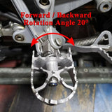 Enduro Rider Footpegs Front Footrests For BMW R1200GS LC R1250GS Adventure Stainless Steel