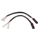 For BMW Turn Signals 2 Pin Plugs Wire Adapters Indicator Bullet Connectors Cable