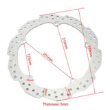 2 Pcs Brake Rotor Disc For HONDA NC700S/X/D Integra 12-13,NC750 14-18,CTX700/N/D 14-15