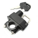 22mm 7/8'' Handlebar Mount Helmet Lock Universal For Motorcycles