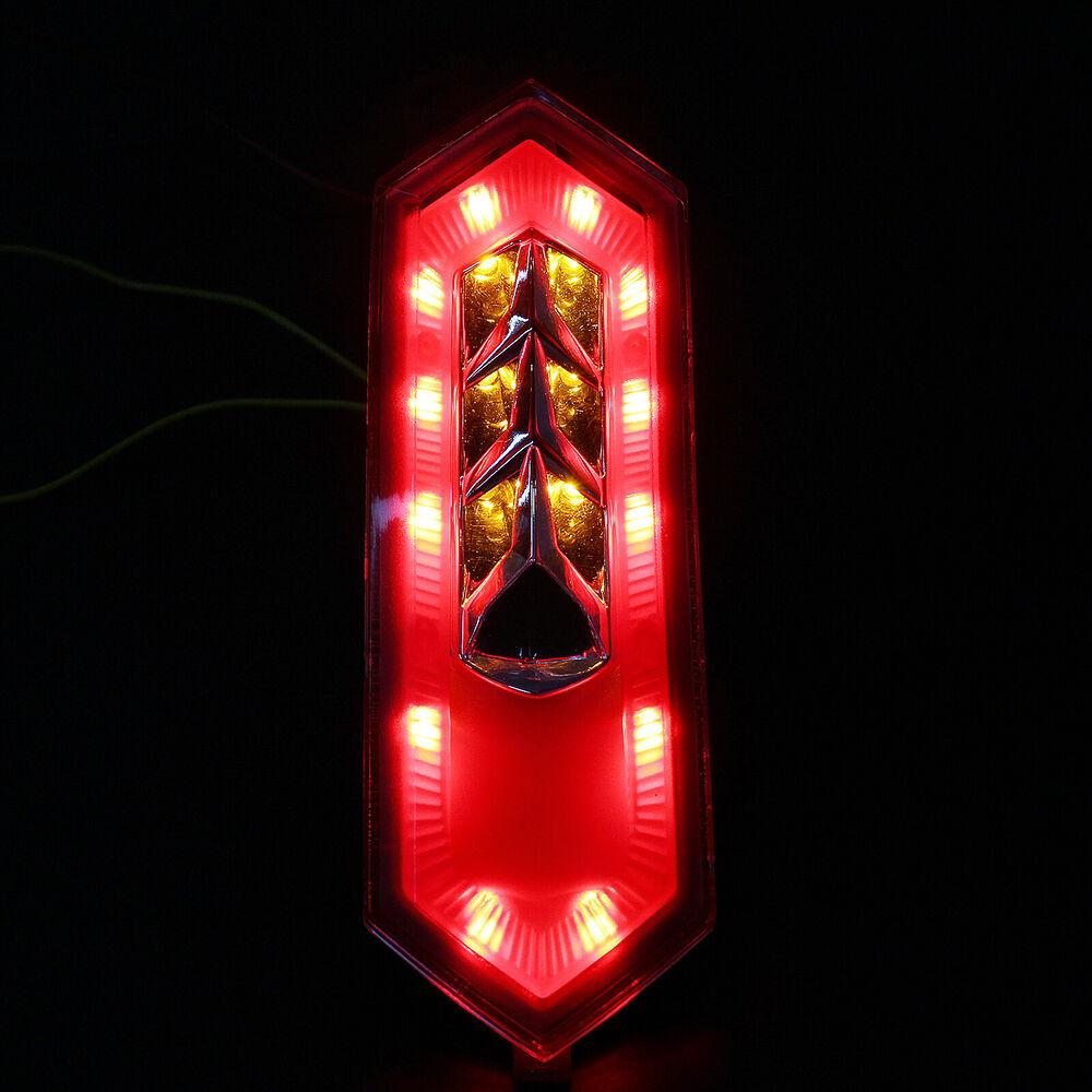 Smoke LED Tail Light With Integrated Turn Signals For Yamaha R6 (2017-2022), R1/M/S (2015-2022), R7 (2022-2023) - Black Housing