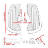 Rider Floorboards W/Rubber Inlays For Indian Scout Bobber Sixty Twenty Rogue