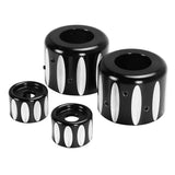 Rear Shock Lower & Shock Top Mount Bolt Cover For Harley Sportster XL883 XL1200 07-15