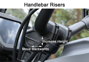 Handlebar risers are the first modification you need for you motorcycle.
