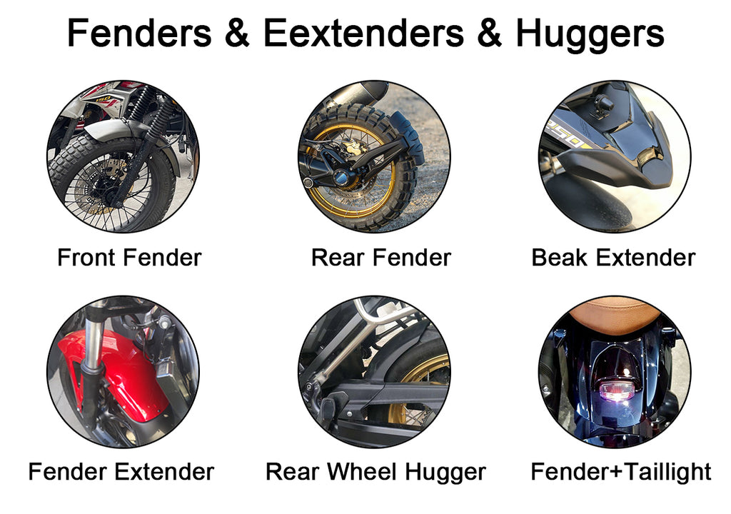 It's always necessary to upgrated your motorcycle with fenders & extenders.