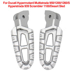 Footrests For Ducati Hypermotard Multistrada 950/1200/1260/S Hyperstrada 939 Scrambler 1100/Desert Sled Foot Pegs