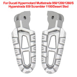 Footrests For Ducati Hypermotard Multistrada 950/1200/1260/S Hyperstrada 939 Scrambler 1100/Desert Sled Foot Pegs