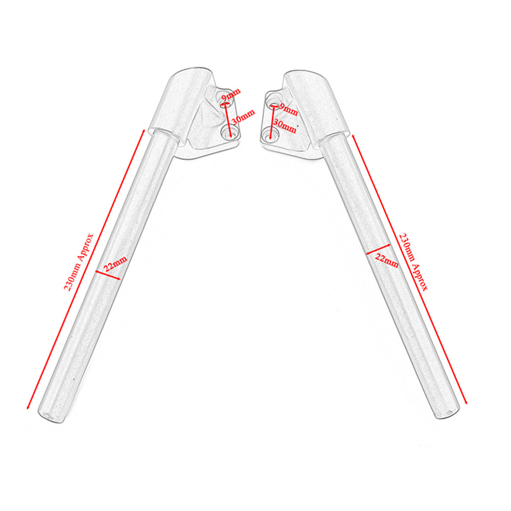 Left Side Split Handlebar For Kawasaki Ninja 250 / 250R / 300 / 300R - GIDIBII