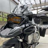 Headlight Guard For BMW R1250GS/R1200GS LC/ADV, Stainless Steel Frame & Grille, PC Lens