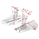 Passenger Floorboards w/Support Kit For Harley Touring Trike 1993-ON