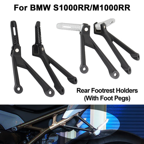 Passenger Footrest Holders Assembly For BMW S1000RR 19+/M1000RR 20+ Foot Peg Mount