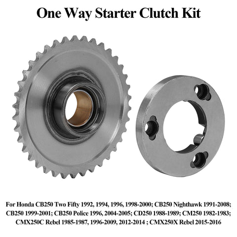 One Way Starter Clutch Assembly For Honda CB250 Nighthawk Rebel CMX250C CMX250X