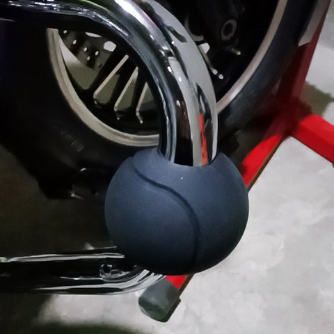 Rubber Ball Crash Bar Bumper Protector 24-32mm Motorcycle Anti-fall Fr ...