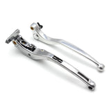 Brake Clutch Levers For BMW S1000RR 2008-2014 HP4 2011-2014, Silver (Polished)