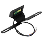 Motorcycle LED License Plate Light 12V Tail Flashing Light 3 Wires