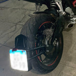 Motorcycle LED License Plate Light 12V Tail Flashing Light 3 Wires