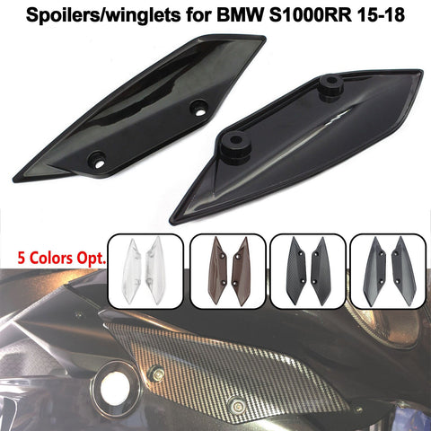 For BMW S1000RR 2015-2018 Front Fairing Panel Covers Aerodynamic Spoilers Winglets