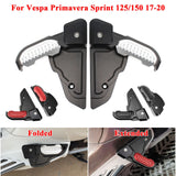 Passenger Footrests For Vespa Primavera Sprint 125/150 17-20 Footpegs
