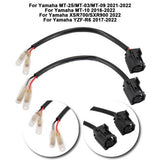 For Yamaha 2022 Turn Signals 2 Pin Plug Adapter Indicator Bullet Connector Cable