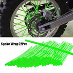 72PCS Spoke Coats Wheel Trim Wraps For Dirt Bike Enduro Motorcycles
