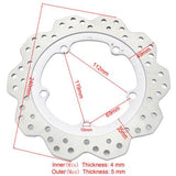 2 Pcs Brake Rotor Disc For HONDA NC700S/X/D Integra 12-13,NC750 14-18,CTX700/N/D 14-15