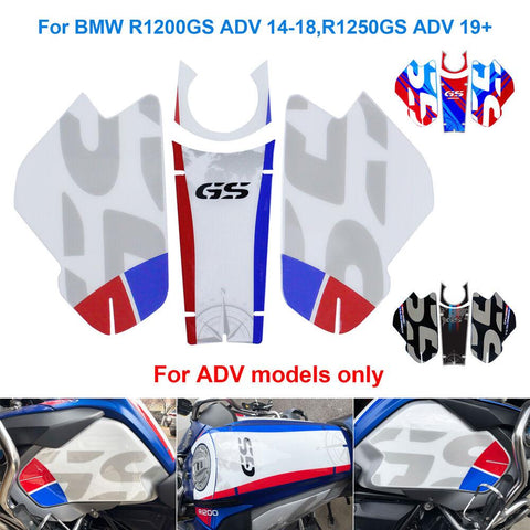 Gas Fuel Tank Side Pads For R1200GS Adventure 14-18, R1250GS ADV 2019+