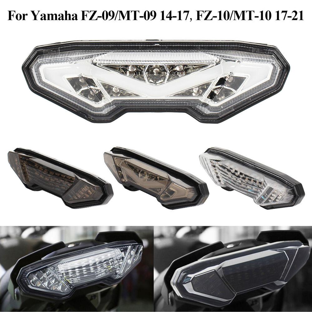 WOVELOT Feu Arrière LED Intégré Moto Avec Clignotants Clairs - Compatible MT-09 FZ-09 MT-10 Tracer 900/700